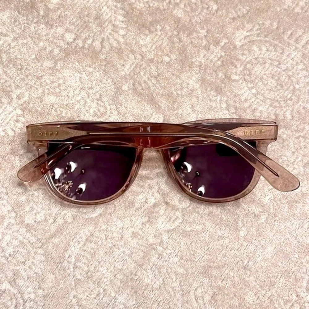 Brand New DIFF Eyewear Kota Polarized Sunglasses Mirrored Lens Translucent Frame